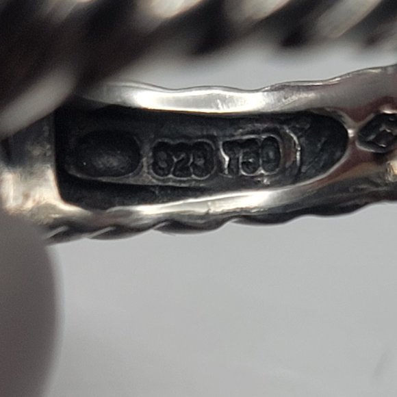 David Yurman Pave Diamond Onyx Capri Cable ring - Picture 7 of 8